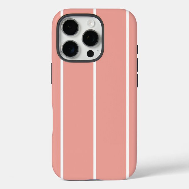 Weiches vertikales Streifenmuster-Design Case-Mate iPhone Hülle (Rückseite)