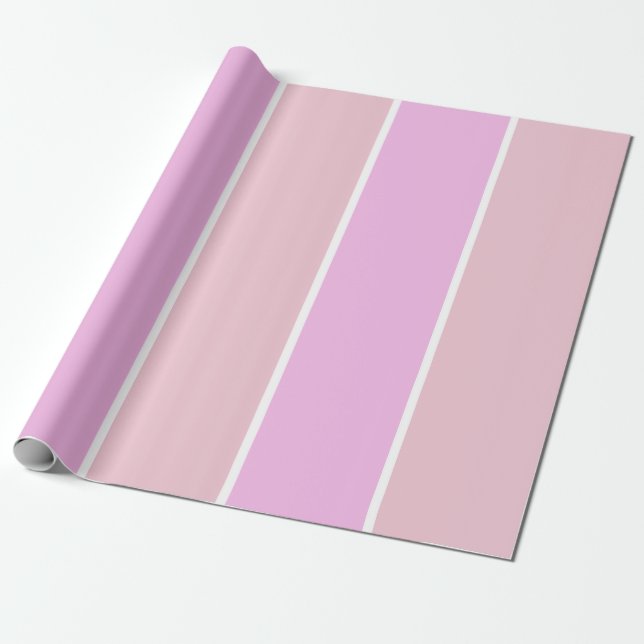 Weiches vertikales Streifenmuster-Design Geschenkpapier (Ungerollt)