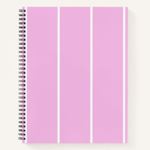 Weiches vertikales Streifenmuster-Design Notizbuch
