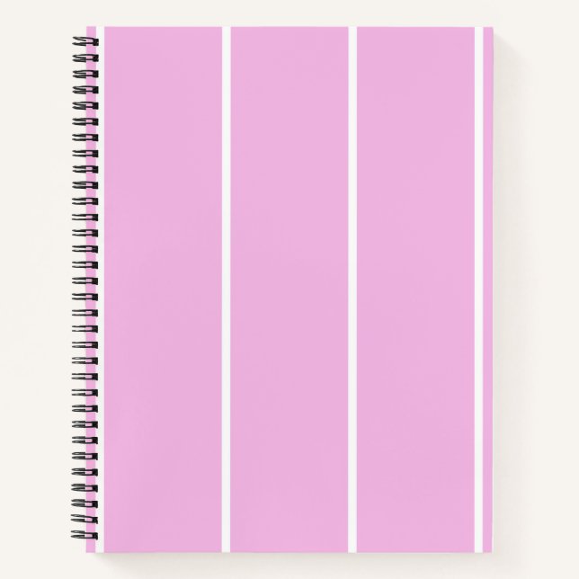 Weiches vertikales Streifenmuster-Design Notizbuch (Vorderseite)