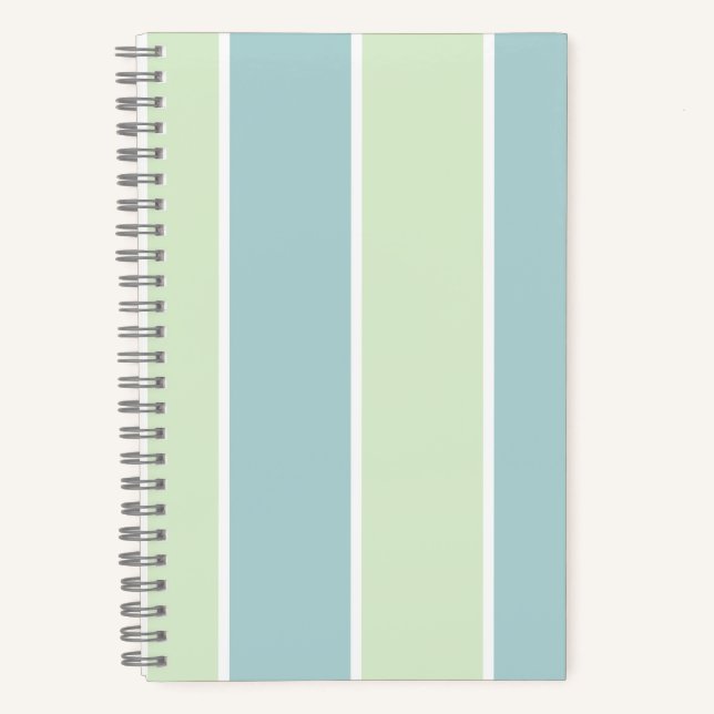Weiches vertikales Streifenmuster-Design Notizbuch (Vorderseite)