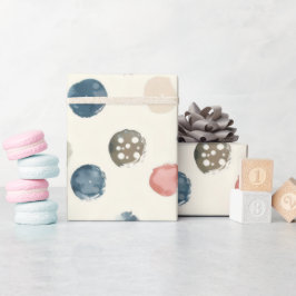 Weiches Wasserfarbe-Polka-Punkte-Geschenkpapier Geschenkpapier
