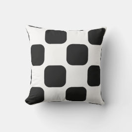 Weiches Weiß- und Pitchpastellmuster Kissen