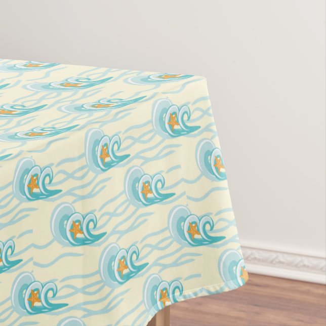 Weiches Wellen-Muster Tischdecke (Beispiel)