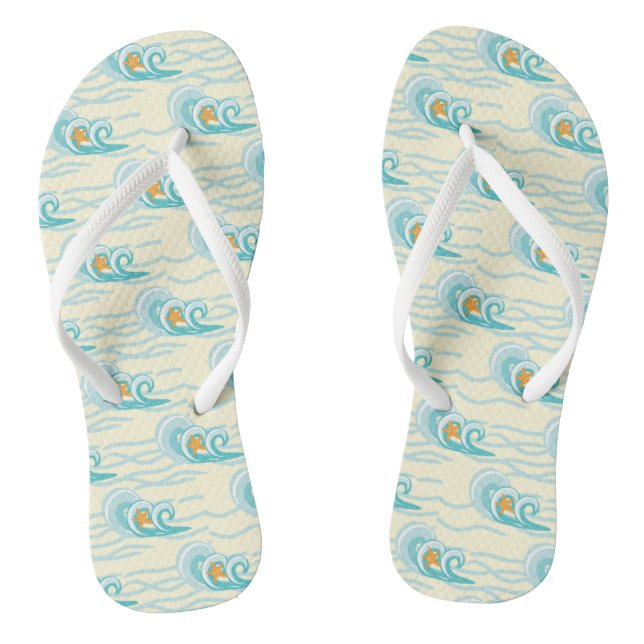 Weiches Wellenmuster Flip Flops (Fußbett)