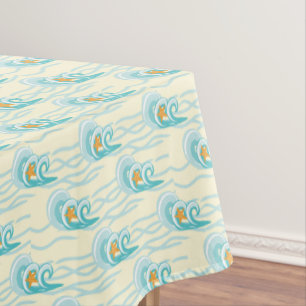 Weiches Wellenmuster Tischdecke