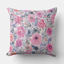 weiches Wildblumen-Pastellmuster Kissen
