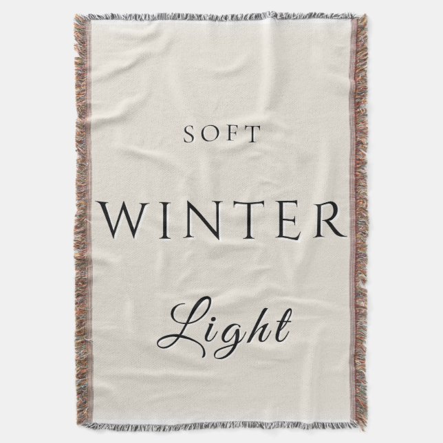 Weiches Winterlicht Decke (Vorderseite Vertikal)