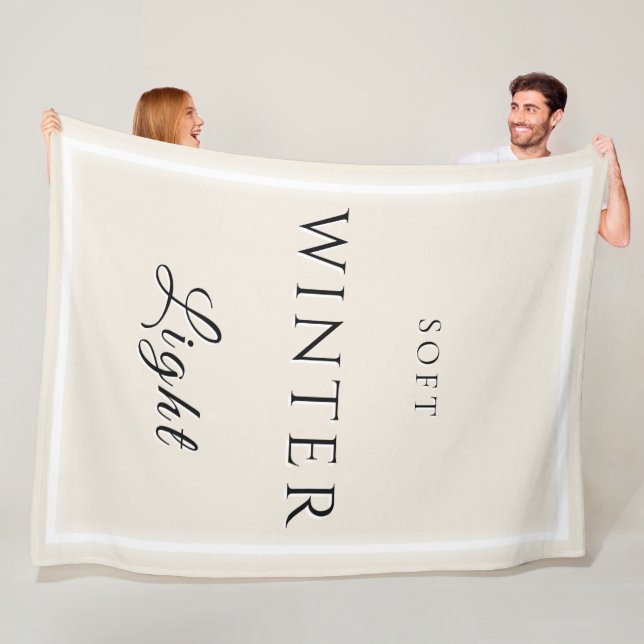 Weiches Winterlicht Fleecedecke (Beispiel)