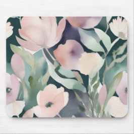 Weichflorale Abstrakte Blume Maus-Pad Mousepad