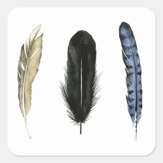 Weichfüße I Quadratischer Aufkleber (Vorderseite)