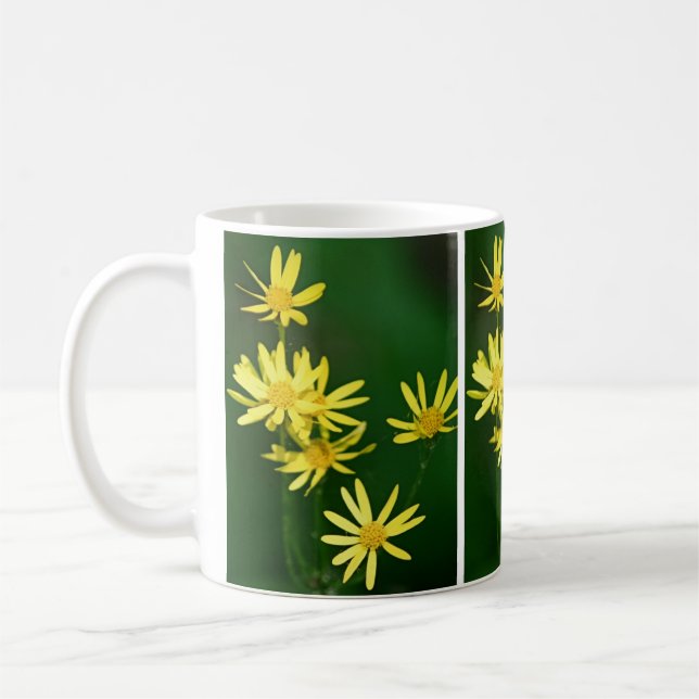 Weichgelbe Wildblumen Kaffeetasse (Links)