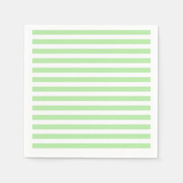 Weichgrüne und weiße Streifen Serviette
