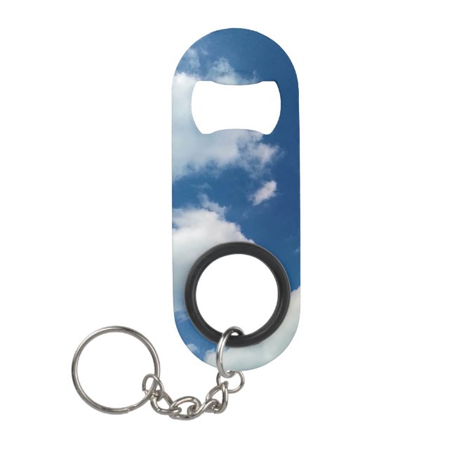 Weichheit gegenüber den Wolken Mini Flaschenöffner (Vorderseite)