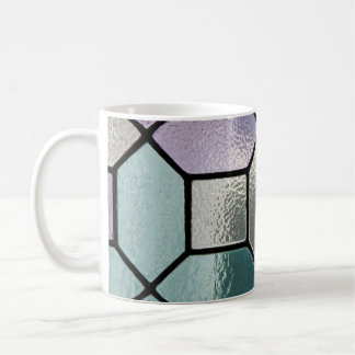 Weichpastell-Mosaik-Buntglas-Effekt Kaffeetasse