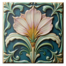 Weichrosa Blütenform Fliese