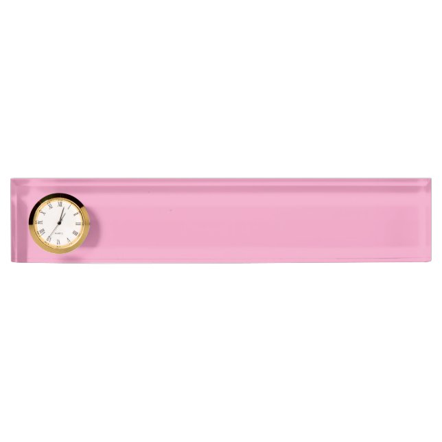 Weichrosa Farbe Namensplakette (Vorderseite)