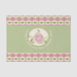 Weichrosa Pastell Gemustert Seidenpapier