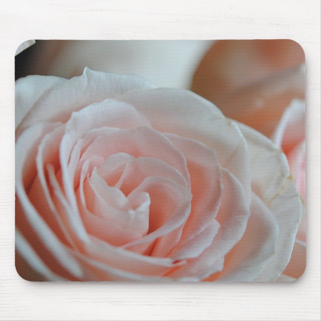 Weichrosa Rose Mousepad (Vorne)