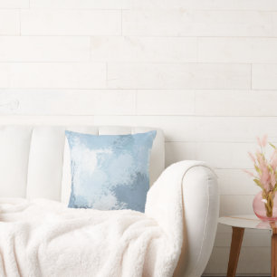 Weichschiefer Blau Abstrakt Kissen