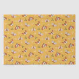 Weichteil gezogene Motten bohisches Muster Seidenpapier