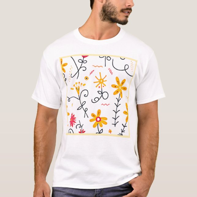 Weichteil-Muster T-Shirt (Vorderseite)