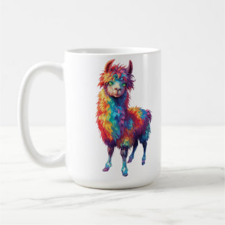 Weichteil-Regenbogen-Lama-Malerei Kaffeetasse