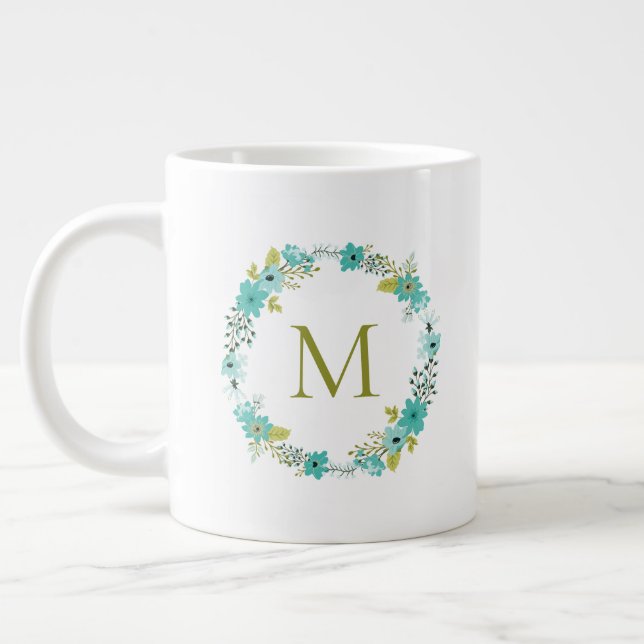 Weichteilblutdruckmonogramm Jumbo-Tasse (Links)