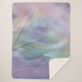 Weichteile | Dreamy Mled Rainbow Mottle Sherpadecke