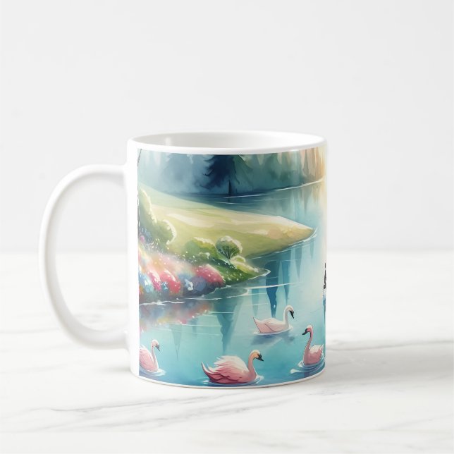 Weichteile Rainbow Earth Fantasy Scene Kaffeetasse (Links)