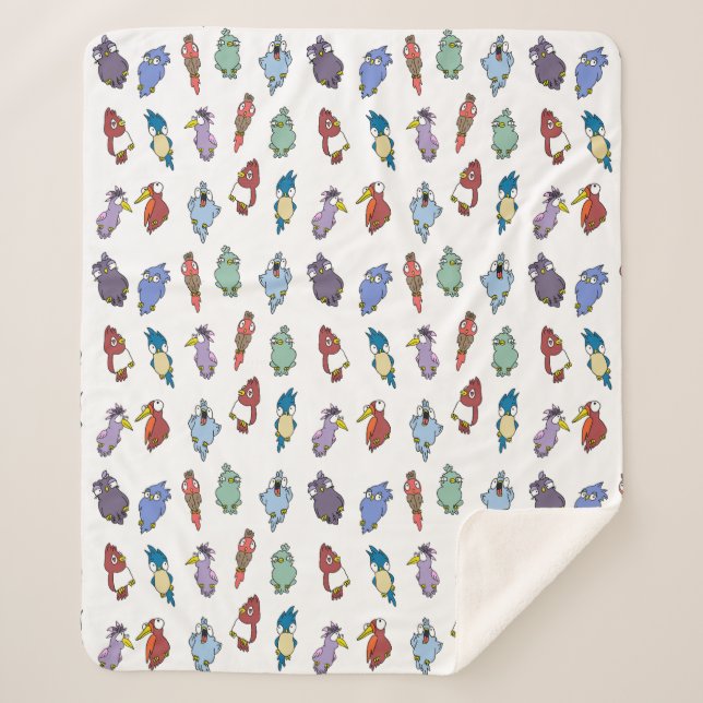 Weichteilvögel Cartoon Sherpadecke (Vorderseite)