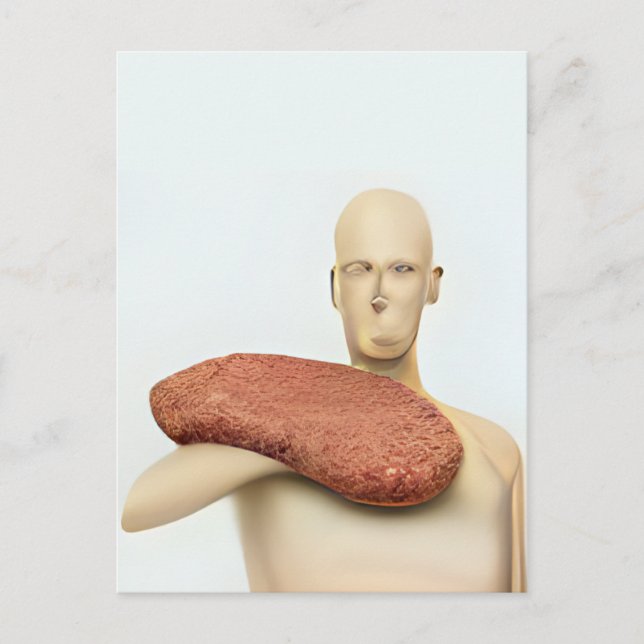 Weichtes Fleisch Mannequin Postkarte (Vorderseite)