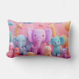 Weichtiere in Pastellfarben Lendenkissen