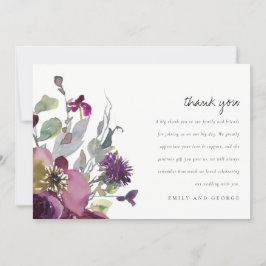 WEICHWEICHEN MACHEN LILA WASSERFARBFLÄCHEN AUS LIL DANKESKARTE