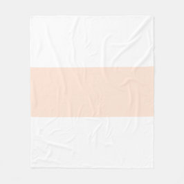 Weichweises Weiß- und Pfirsichkleber-Bar Fleecedecke