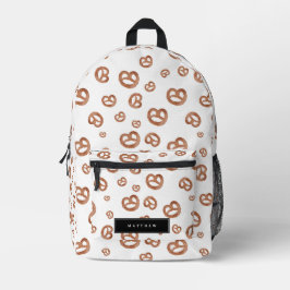 Weichweizengeflecht Individuelle Name der Prätzel Bedruckter Rucksack