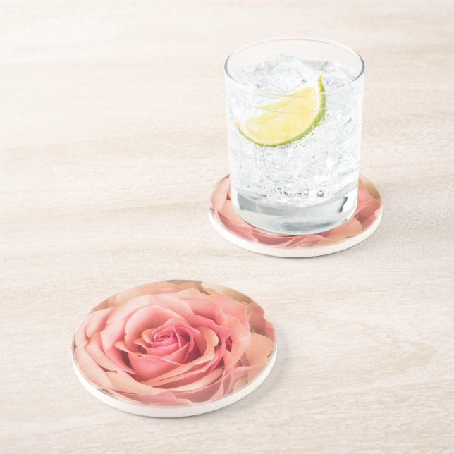 Weichzeichnen der Rose Getränkeuntersetzer (Seite)