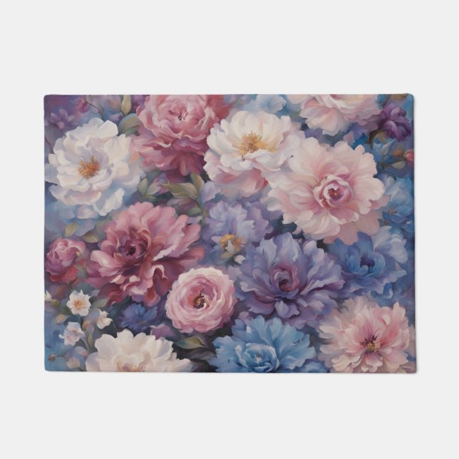 Weichzeichnen der Wildblume Fußmatte (Vorderseite)