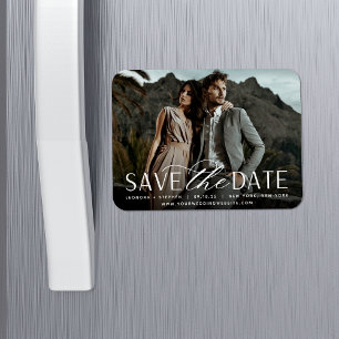 Weichzeichnen   Horizontales Foto Save the Date Magnet