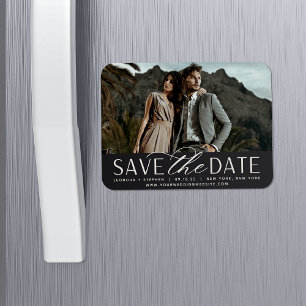 Weichzeichnen   Horizontales Foto Save the Date Magnet