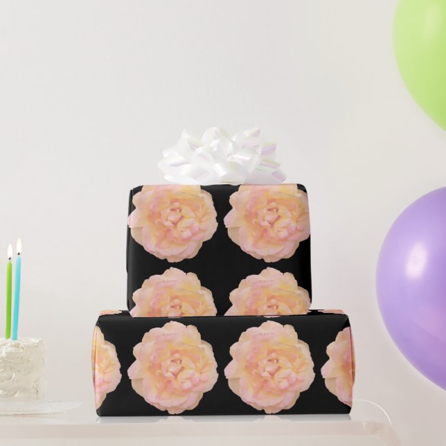 Weichzeichnen Pfirsichrosa Gelbrosa-Design über sc Geschenkpapier (Partygeschenke)