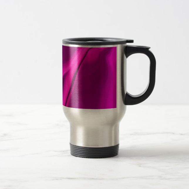 Weichzeichnen rosa Design Reisebecher (Rechts)