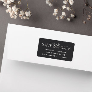 Weichzeichnen SAVE THE DATE RÜCKSENDEADRESSE Adressaufkleber