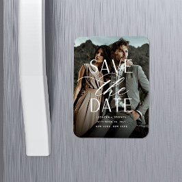 Weichzeichnen | Vertikales Foto Save the Date Magnet