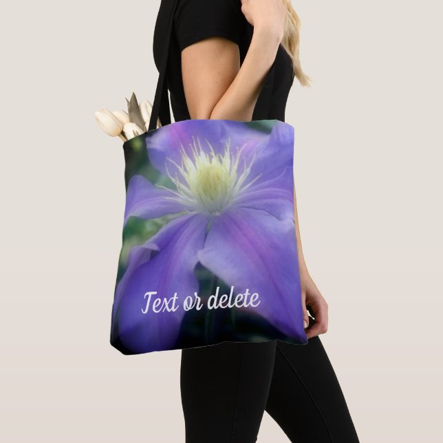 Weichzeichner Lila Clematis Blume Personalisiert (Von Nahem)