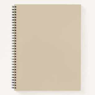 Weichzeichner Tan Solid Color Notizbuch