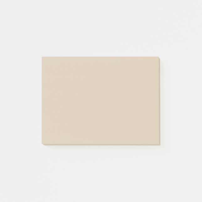 Weichzeichner Tan Solid Color Post-it Klebezettel (Vorderseite)