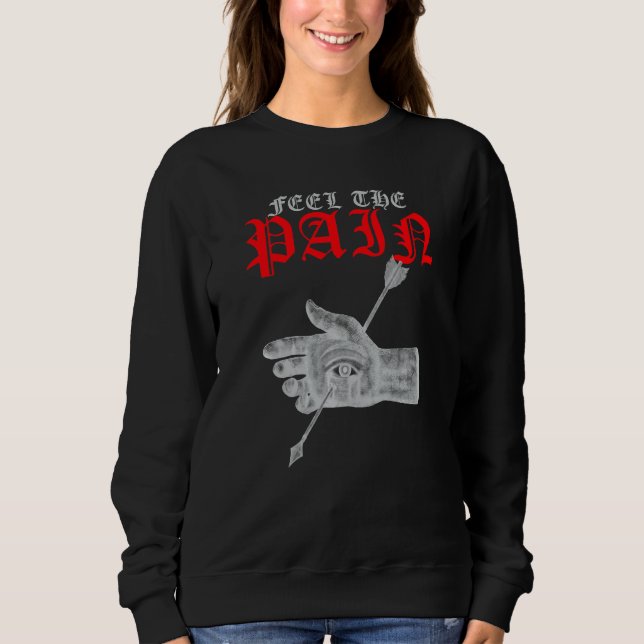 Weidcore Dreamcore ästhetische Hand und merkwürdig Sweatshirt (Vorderseite)