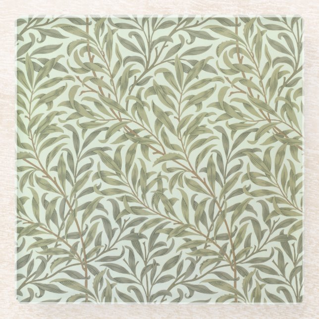 "Weide-Ast" Tapetenentwurf, 1887 Glasuntersetzer (Vorderseite)