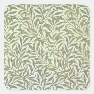 "Weide-Ast" Tapetenentwurf, 1887 Quadratischer Aufkleber